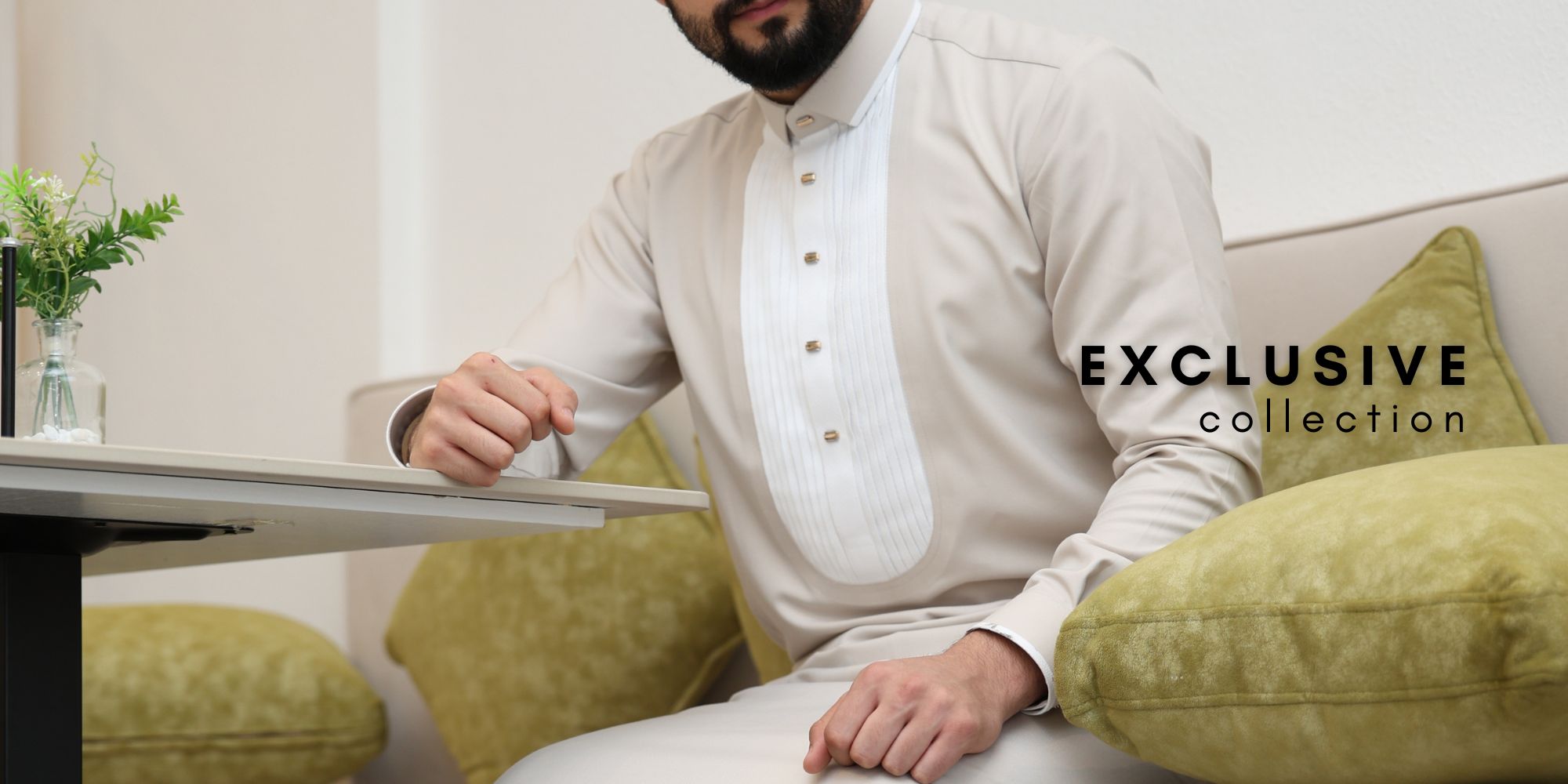Exclusive men’s qamees collection, premium fabrics and luxury designs for special occasions