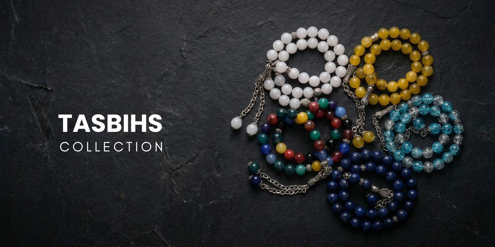 Handcrafted tasbih prayer beads for dhikr, Islamic tasbeehs in premium materials